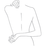 woman's back drawing