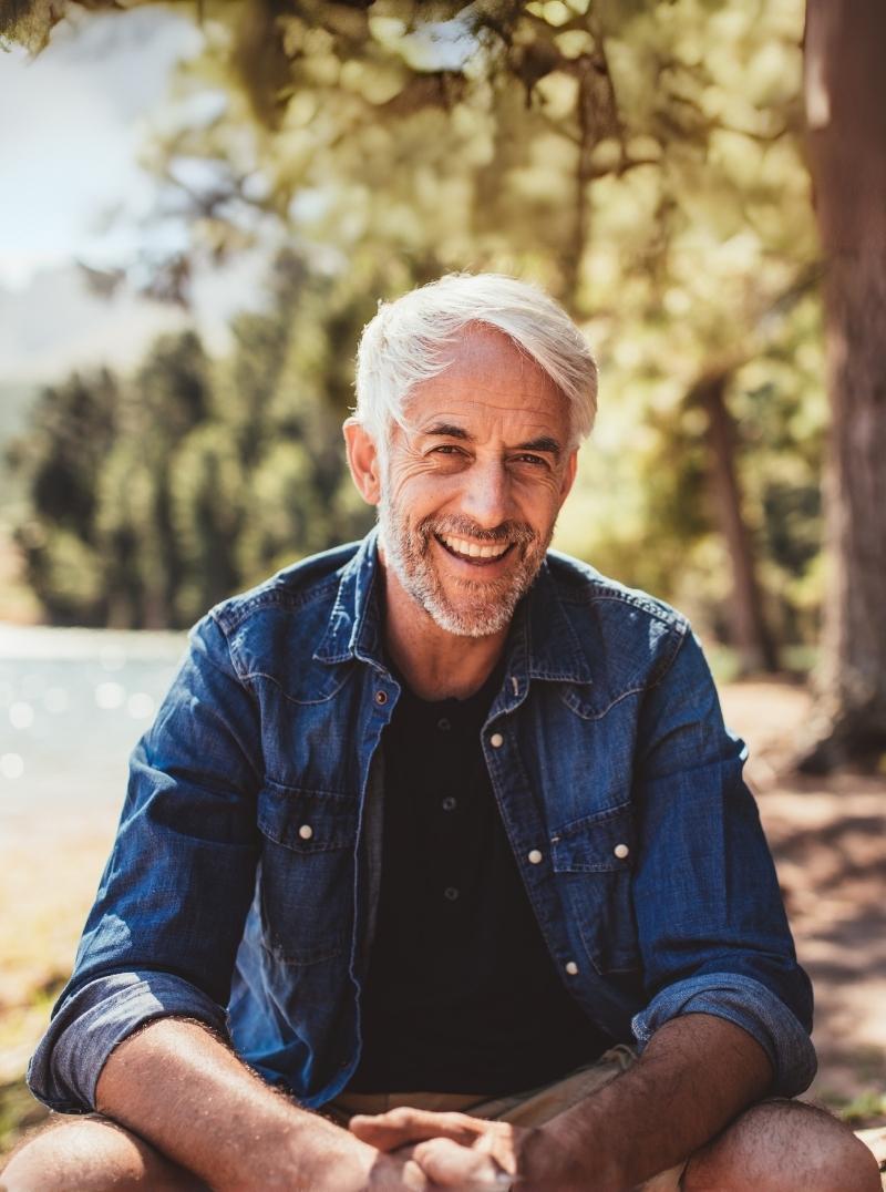 middle aged man outdoors