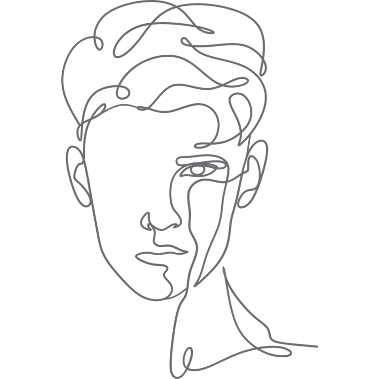 male face drawing