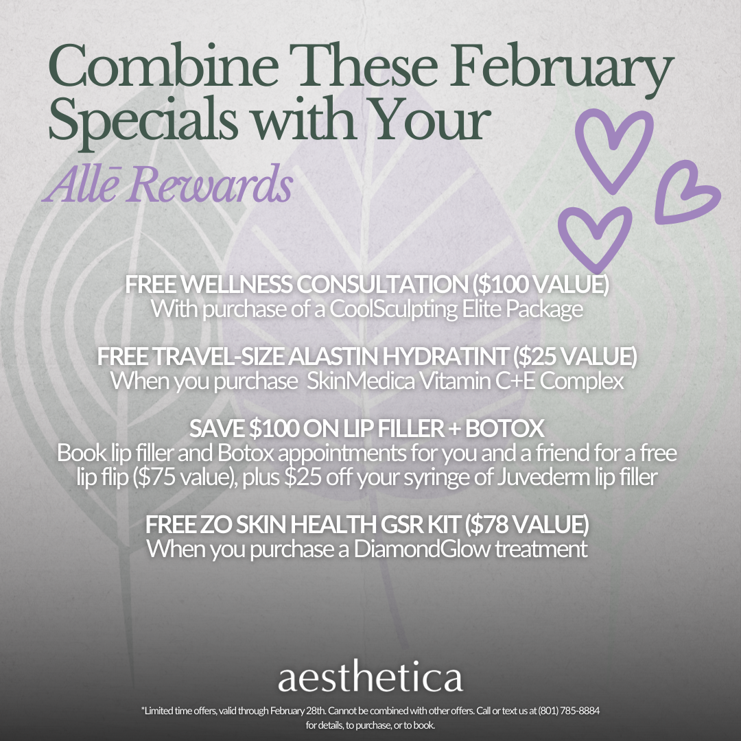 alle rewards to combine with med spa special offers