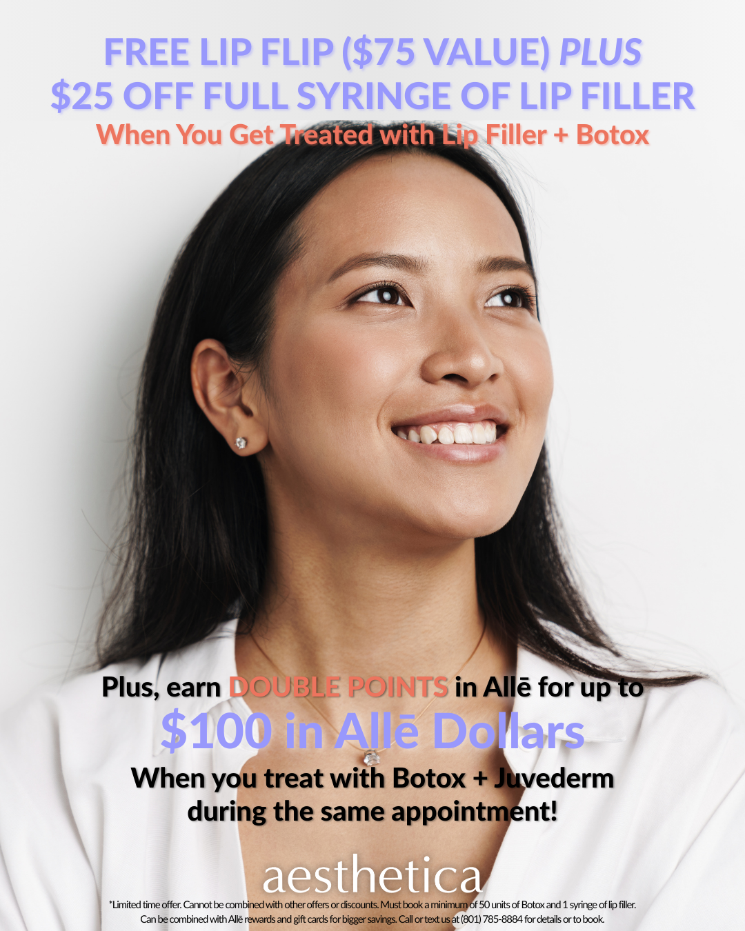 double points on filler and botox