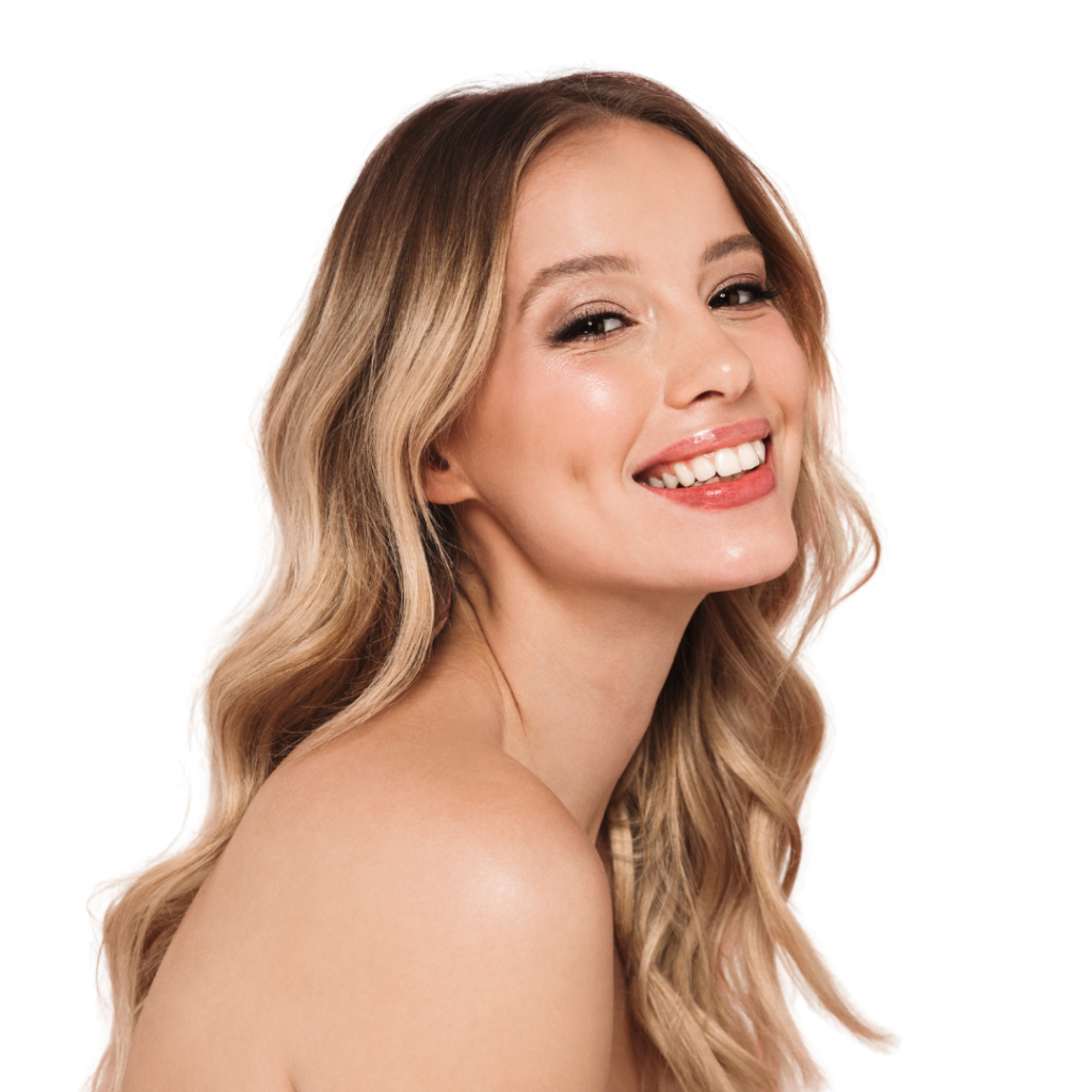 beautiful woman smiling